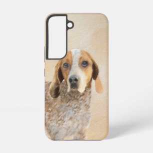 Coque Samsung Galaxy Peinture américaine anglaise sur pilon - Chien Art