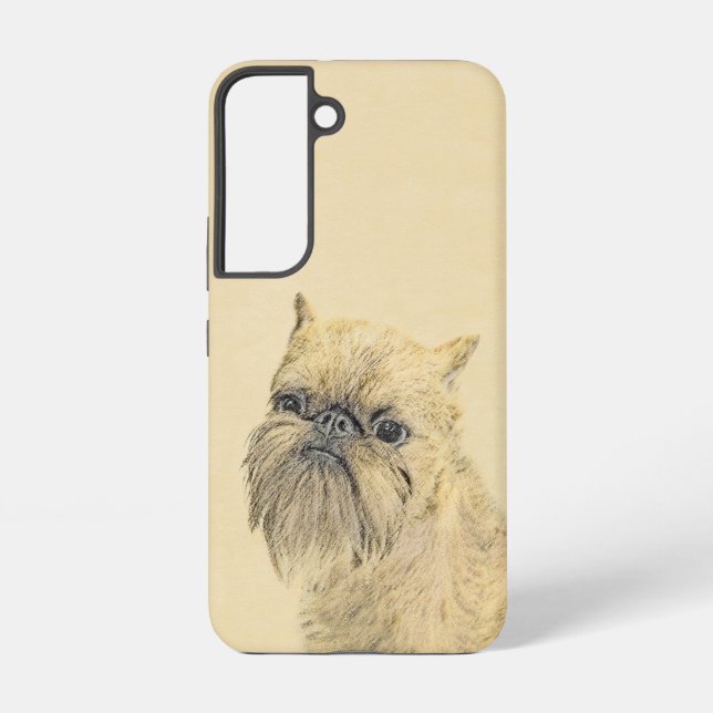 Coque Samsung Galaxy Peinture brute de Griffon de Bruxelles - Art de ch (Verso)