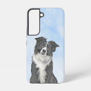 Coque Samsung Galaxy Peinture Collie Bordure - Joli art original chien