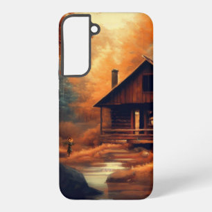 Coque Samsung Galaxy Peinture d'automne/Halloween/rustique