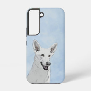 Coque Samsung Galaxy Peinture de berger blanc - jolie art original de c