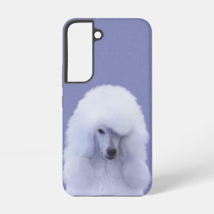 Coque Samsung Galaxy Peinture de Caniche Standard Blanc - Art de Chien