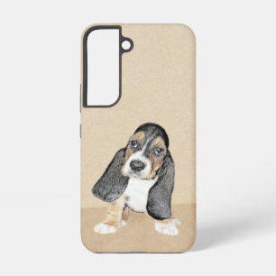 Coque Samsung Galaxy Peinture de chiot Basset Hound - Art original de c