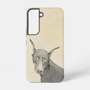Coque Samsung Galaxy Peinture de Doberman Pinscher - Art canin original