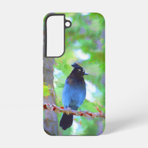 Coque Samsung Galaxy Peinture de Geai de Steller - Art original d'oisea
