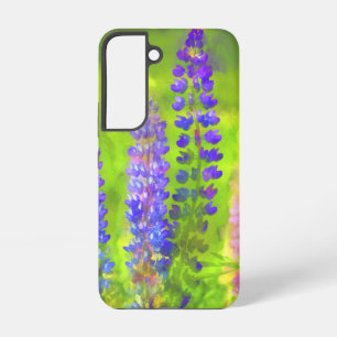Coque Samsung Galaxy Peinture de lupin - Art floral original