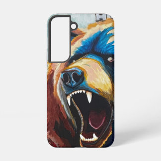 Coque Samsung Galaxy Peinture d'ours grizzly - Art de la faune