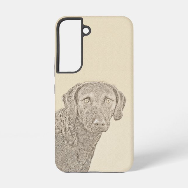 Coque Samsung Galaxy Peinture originale de chien par Retriever de Chesa (Verso)
