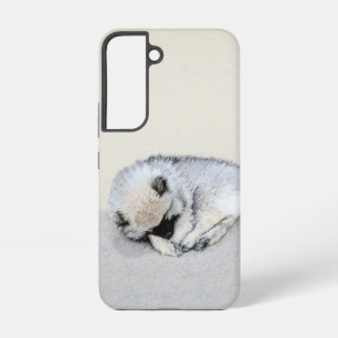 Coque Samsung Galaxy Peinture originale de chiot Keeshond endormi
