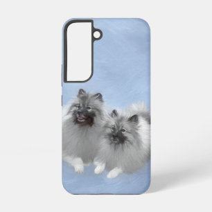 Coque Samsung Galaxy Peinture originale d'un couple de Keeshond - Art a