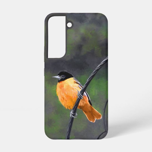 Coque Samsung Galaxy Peinture Oriole - Art Oiseau Original (Verso)
