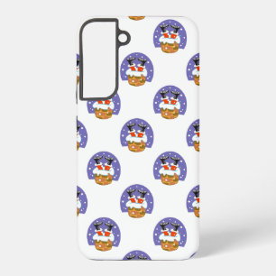 Coque Samsung Galaxy Père Noël À Chimney, Neige, Noël, Nouvel An