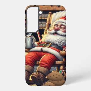 Coque Samsung Galaxy Père Noël dort Noël
