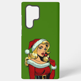 Coque Samsung Galaxy Père Noël Pinup : Pop Art Glam