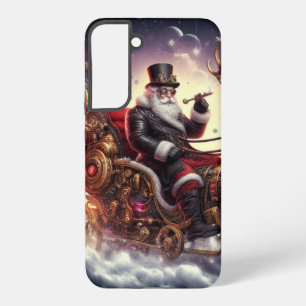 Coque Samsung Galaxy Père Noël/Reindeer steampunk Noël/hiver