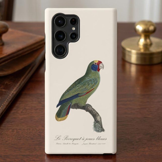 Coque Samsung Galaxy Perroquet à queue rouge, Amazona Brasiliensis (Red-Tailed Parrot Amazon, Amazona Brasiliensis. Case)