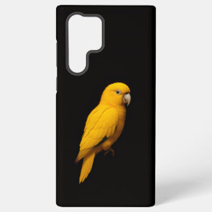 Coque Samsung Galaxy Perroquet doré Black 4 Luxe Galaxy S22 Ultra