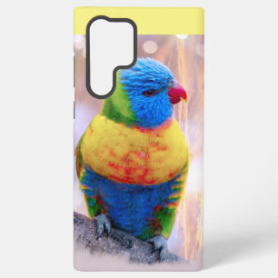 Coque Samsung Galaxy Perroquet multicolore magnifique