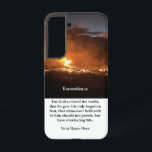 Coque Samsung Galaxy Personalized Phone Case<br><div class="desc">Personalized phone case. A template design; whereby,  its picture,  verse,  and name can be customized.</div>