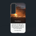 Coque Samsung Galaxy Personalized Phone Case<br><div class="desc">Personalized phone case. A template design; whereby,  its picture,  verse,  and name can be customized.</div>
