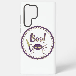 Coque Samsung Galaxy Personnage d'araignée drôle d'Halloween couteau ma