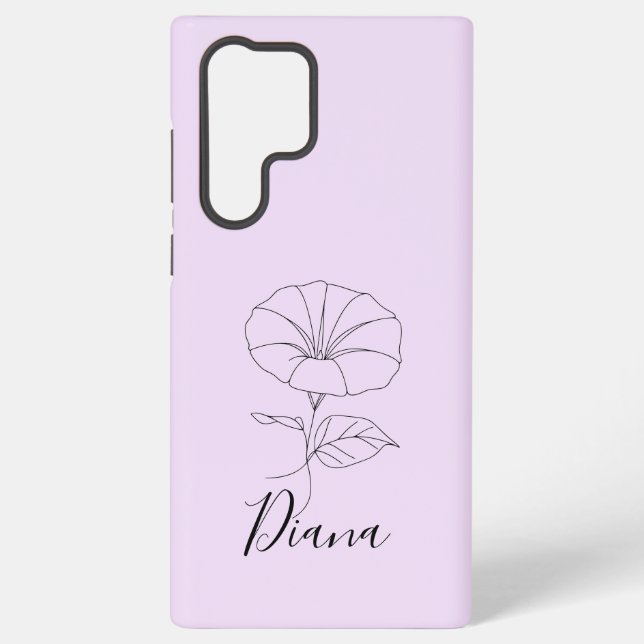 Coque Samsung Galaxy Personnalisé Septembre Matin Gloire Cadeau Fleur d (Verso)