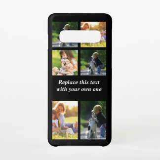 Coque Samsung Galaxy S10 Personnaliser le collage photo et le texte Coque-M