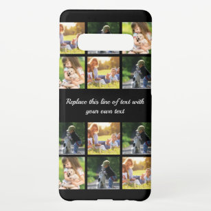 Coque Samsung Galaxy S10+ Personnaliser le collage photo et le texte Coque-M