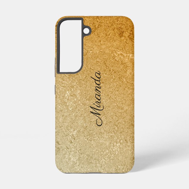 Coque Samsung Galaxy Personnalisez Luxe Gold (Verso)