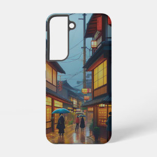 Coque Samsung Galaxy Petite route japonaise pluvieuse