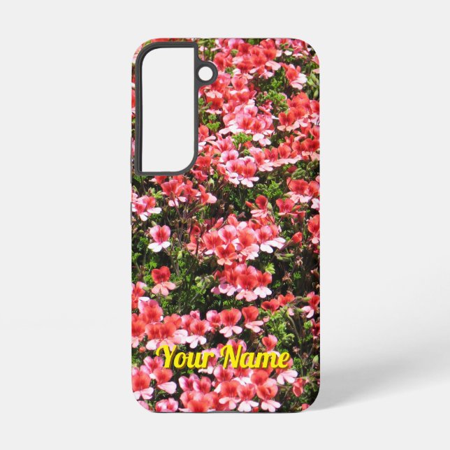 Coque Samsung Galaxy Petites Fleurs Roses - (Verso)