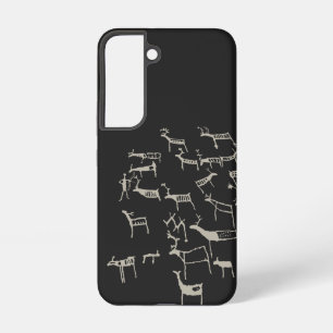 Coque Samsung Galaxy Pétroglyphe de roche Chasse ancienne au cerf en Eu