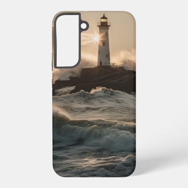 Coque Samsung Galaxy Phare au coucher du soleil Samsung s22+ coque (Verso)