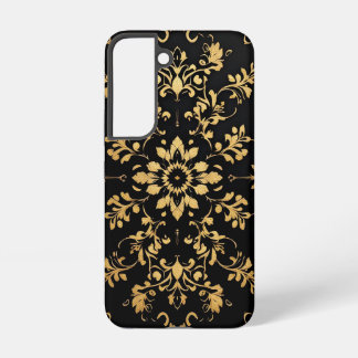 Coque Samsung Galaxy Phone case black yellow pattern style