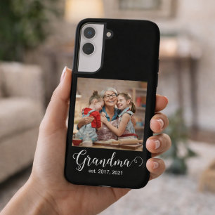 Coque Samsung Galaxy Photo de cadeau de script établi de grand-mère