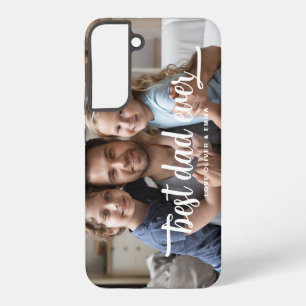 Coque Samsung Galaxy Photo de script Papa le meilleur élégant