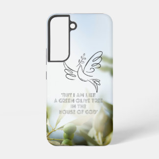 Coque Samsung Galaxy Photographie d'olive de foi minimaliste Colombe Éc