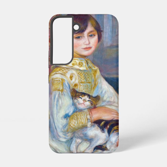 Coque Samsung Galaxy Pierre-Auguste Renoir - Enfant avec chat (Verso)