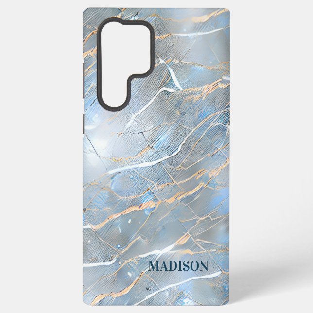 Coque Samsung Galaxy Pierre de marbre nacrée (Verso)