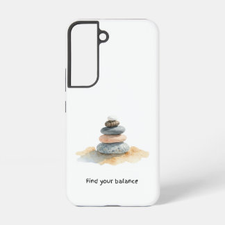 Coque Samsung Galaxy Pierres de galet Trouvez votre équilibre
