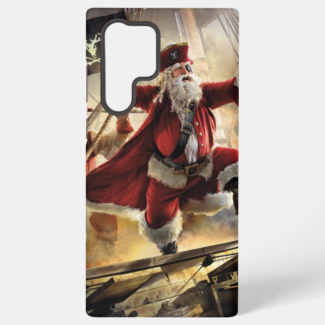 Coque Samsung Galaxy Pirate Père Noël (Verso)