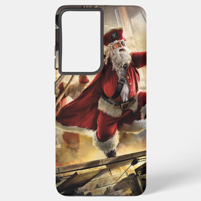 Coque Samsung Galaxy Pirate Père Noël (Verso)