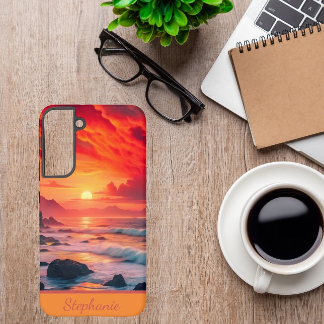 Coque Samsung Galaxy Plage Sunset Coastline - Ocean Vibes (Créateur téléchargé)