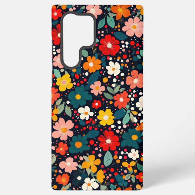 Coque Samsung Galaxy Plaisir Floral (Verso)