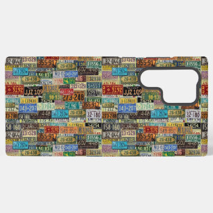 Coque Samsung Galaxy Plaques d'immatriculation vintage