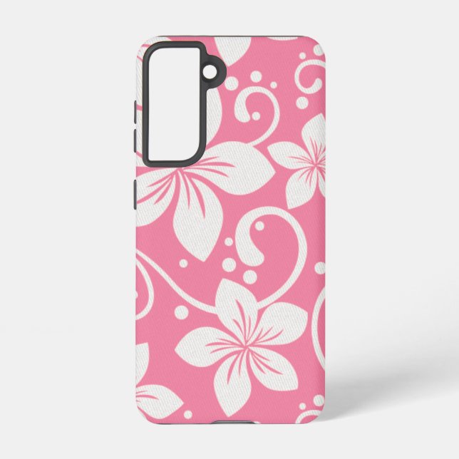 Coque Samsung Galaxy Plumeria Swirl Rose rose (Verso)