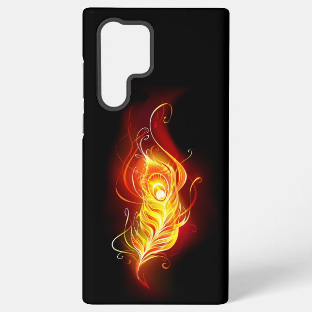 Coque Samsung Galaxy Plumes de paquetage de feu (Verso)