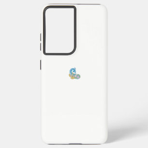 Coque Samsung Galaxy Point, Sherpa Blue, Design de sable doré