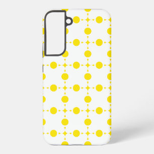 Coque Samsung Galaxy Points jaunes, Motif à pois, Pois, Pointillé