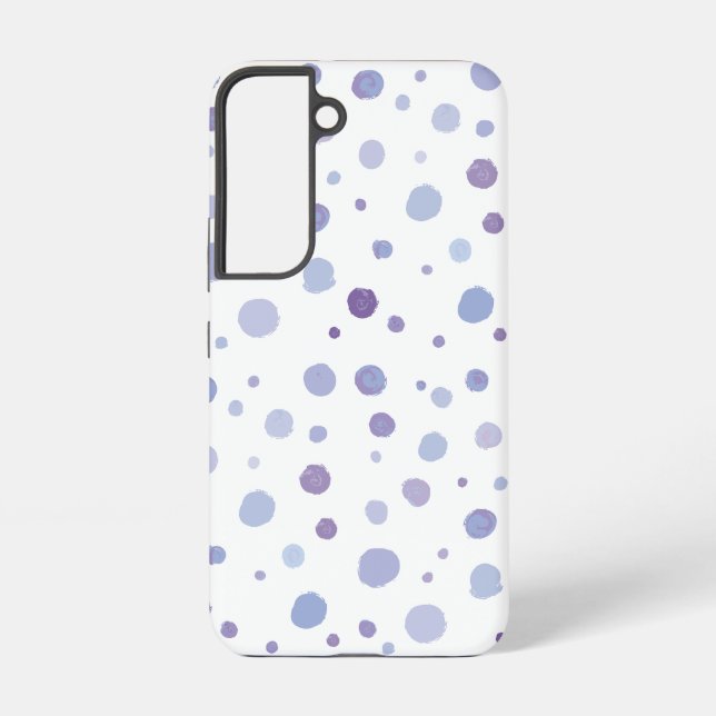 Coque Samsung Galaxy points noirs peints à la main (Verso)